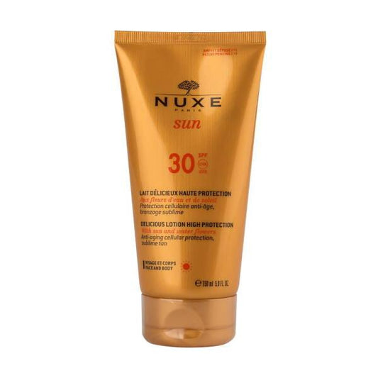 Nuxe Sun SPF30 Sunscreen Lotion: Hydrating, Water-Resistant, Broad Spectrum Protection with Argan & Vitamin E - 150ml