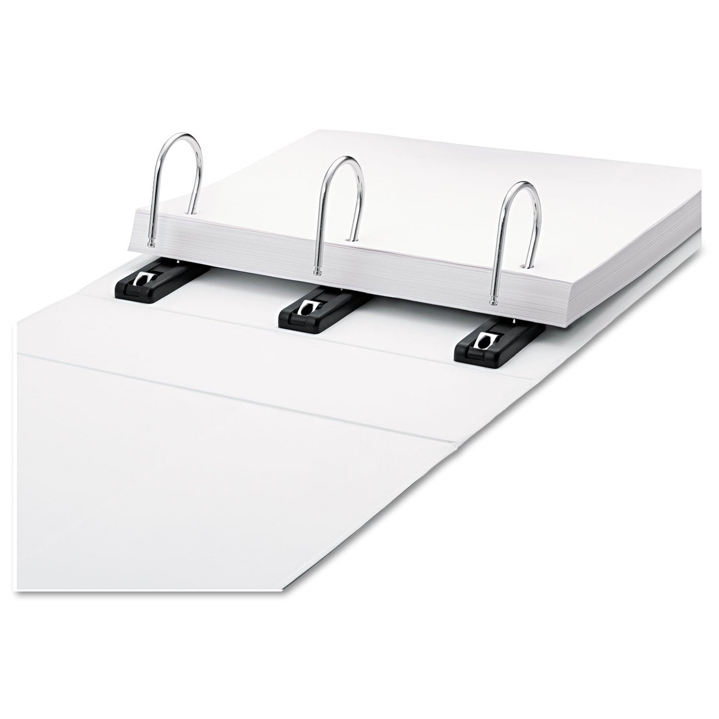 find It Gapless Loop Ring View Binder, 3 Rings, 4" Capacity, 11 x 8.5, White