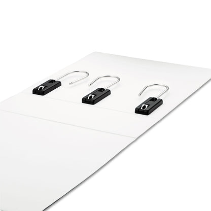 find It Gapless Loop Ring View Binder, 3 Rings, 5" Capacity, 11 x 8.5, White