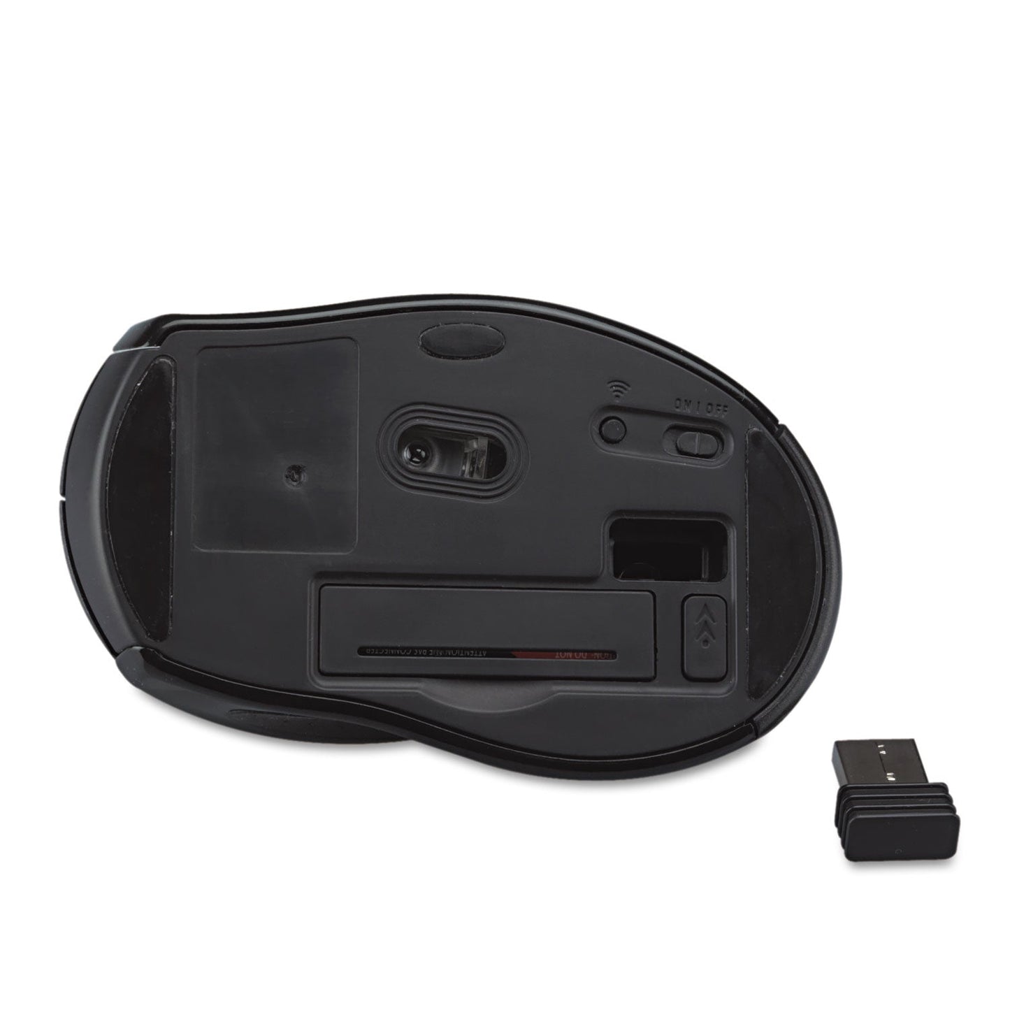 Innovera Wireless Optical Mouse with USB-A, 2.4 GHz Frequency/32 ft Wireless Range, Left/Right Hand Use, Gray/Black