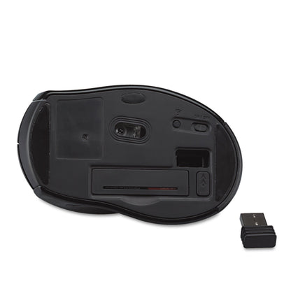 Innovera Wireless Optical Mouse with USB-A, 2.4 GHz Frequency/32 ft Wireless Range, Left/Right Hand Use, Gray/Black