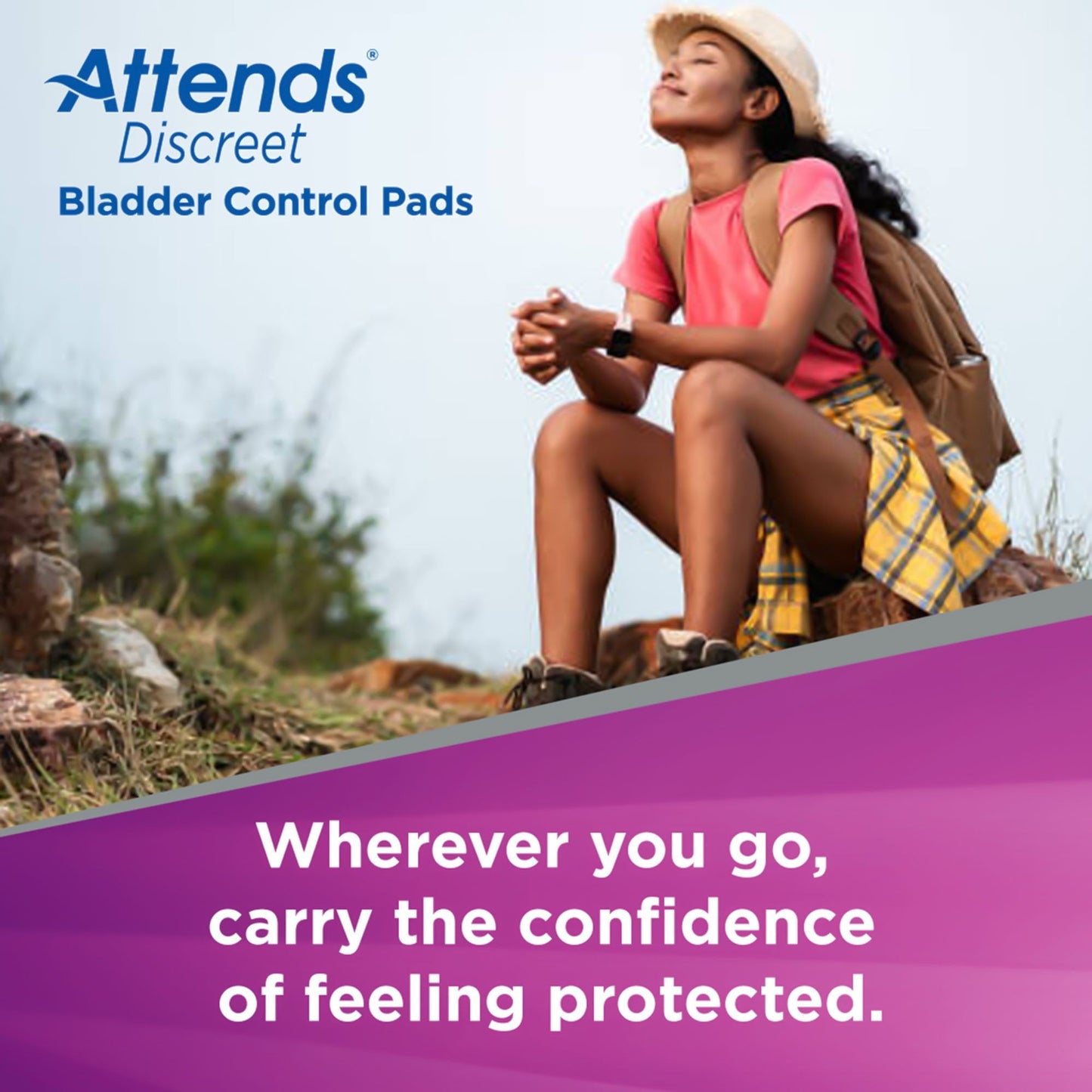 Attends® Discreet Women's Ultimate Bladder Control Pad, 15-Inch Length ADPULT