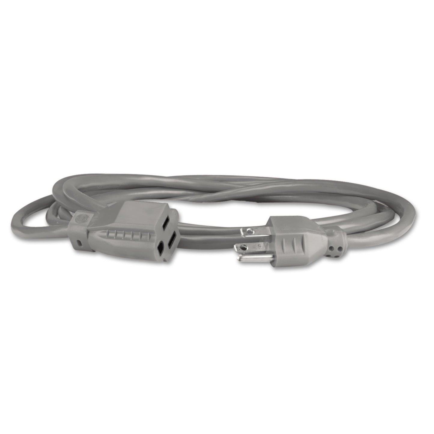 Innovera Indoor Heavy-Duty Extension Cord, 9 ft, 13 A, Gray