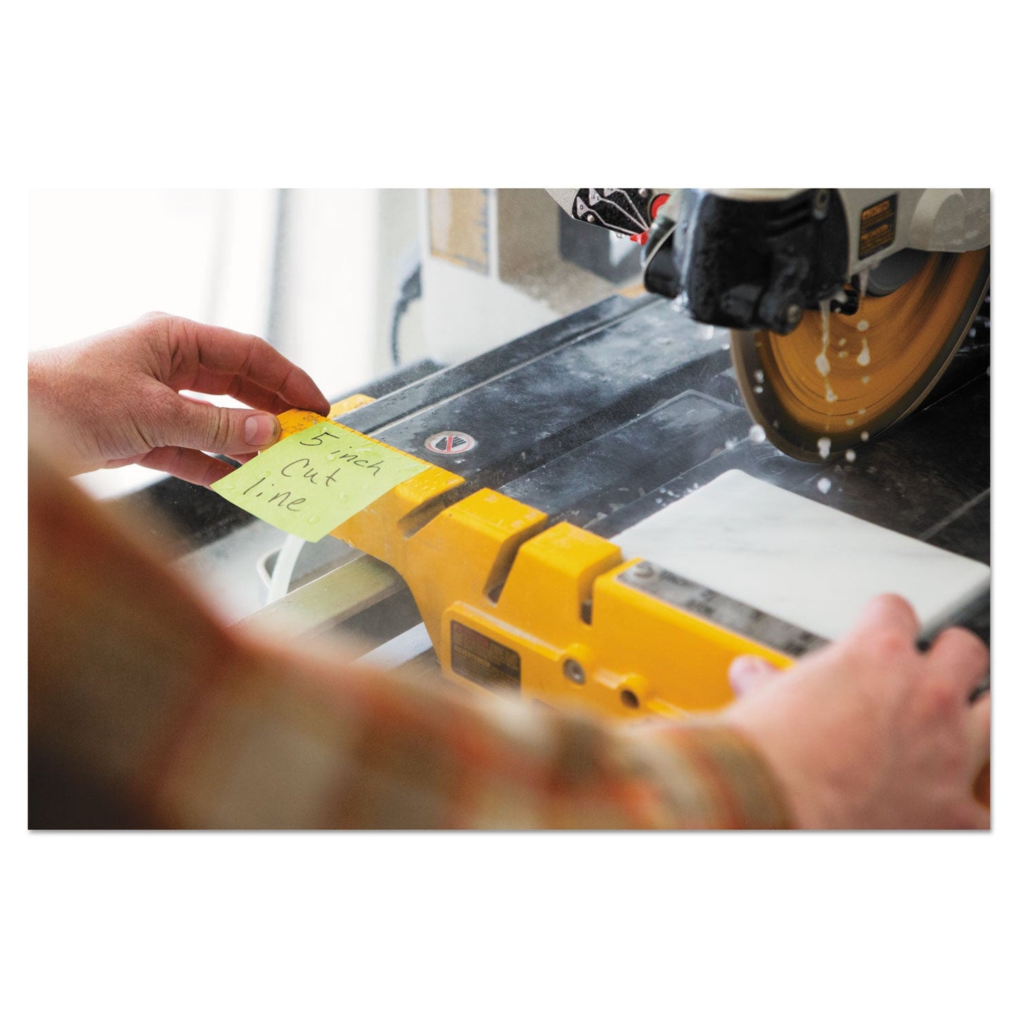 Post-it Water-Resistant Self-Stick Notes, 3" x 3", Green, 45 Sheets/Pad, 3 Pads/Pack