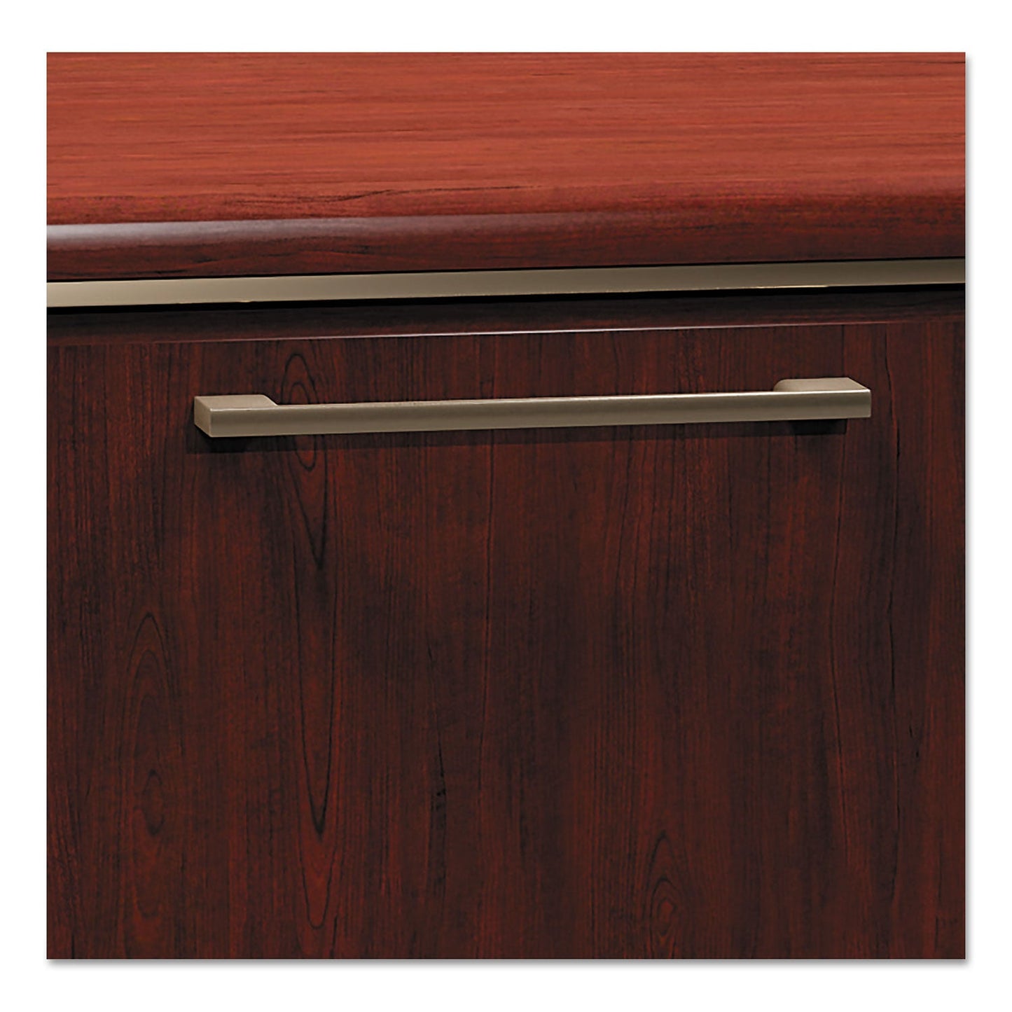 Bush Enterprise Collection Double Pedestal Desk, 60" x 28.63" x 29.75", Harvest Cherry, (Box 2 of 2)