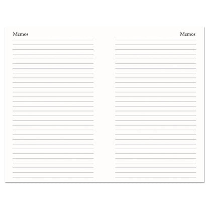 House of Doolittle Memo Size Daily Appointment Book with 15-Minute Schedule, 8 x 5, Black Cover, 12-Month (Jan to Dec): 2023