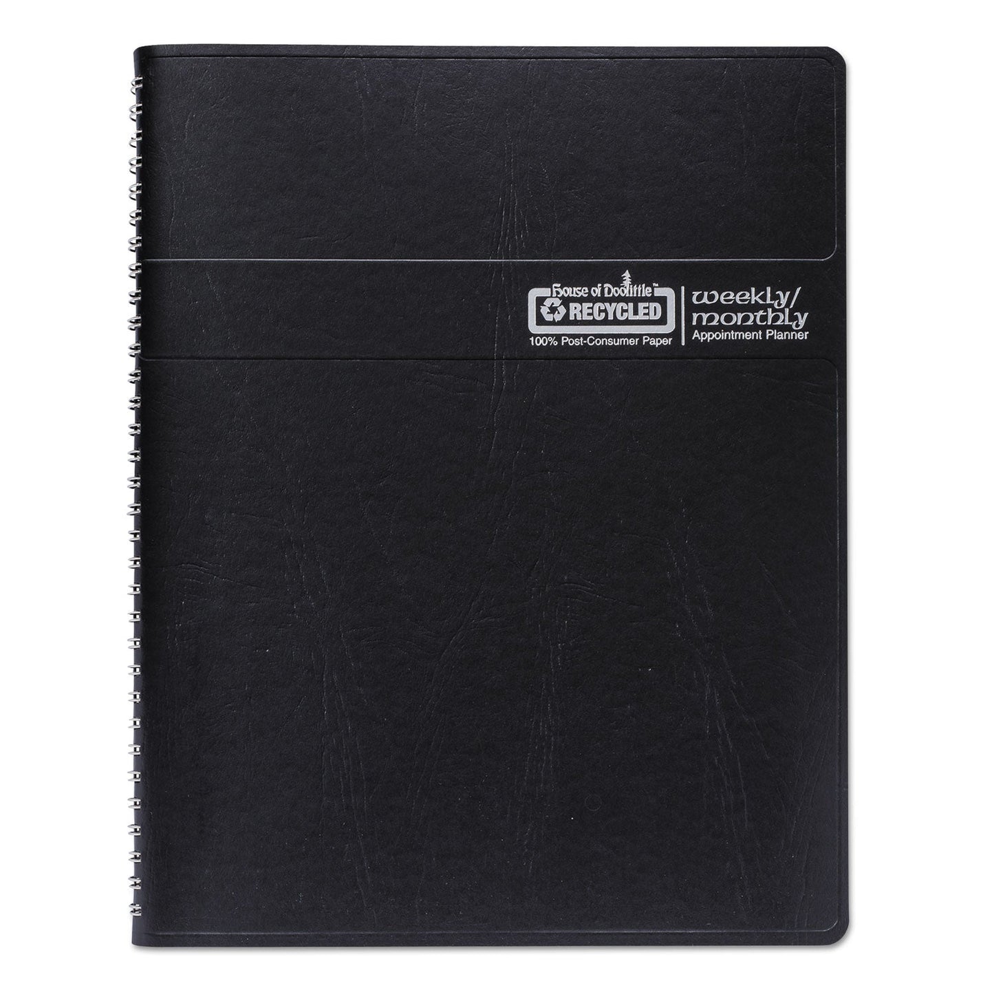 House of Doolittle Recycled Wirebound Weekly/Monthly Planner, 11 x 8.5, Black Cover, 12-Month (Jan to Dec): 2023