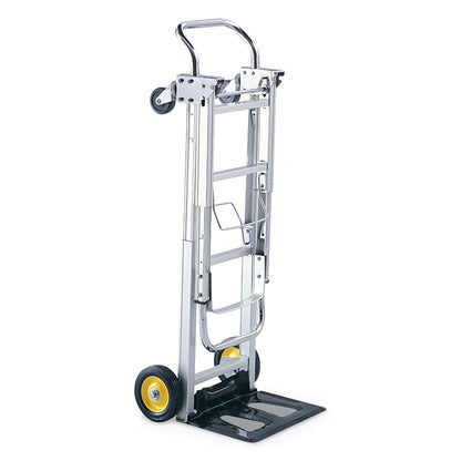Safco HideAway Convertible Truck, 250 lb to 400 lb Capacity, 15.5 x 43 x 36, Aluminum