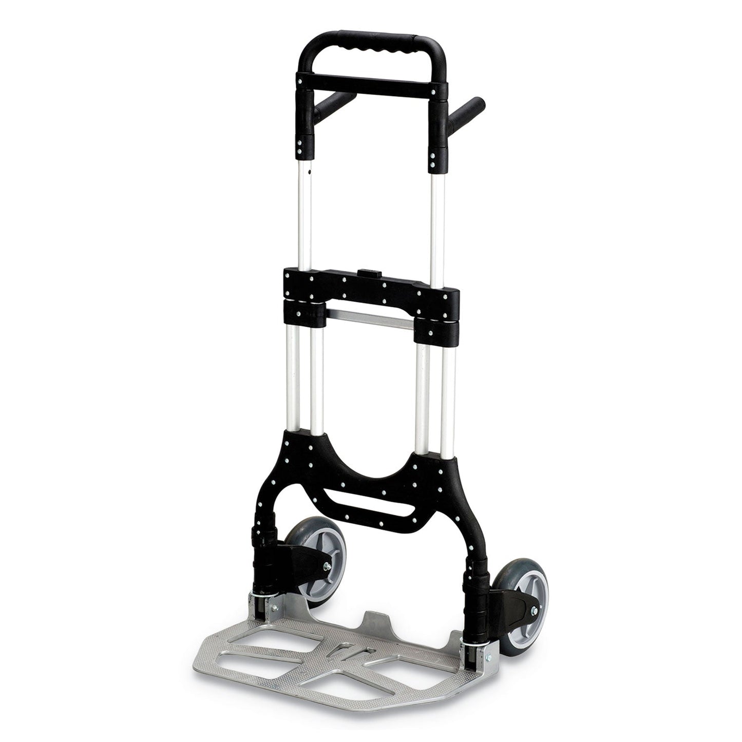 Safco Stow-Away Heavy-Duty Hand Truck, 500 lb Capacity, 23 x 24 x 50, Aluminum