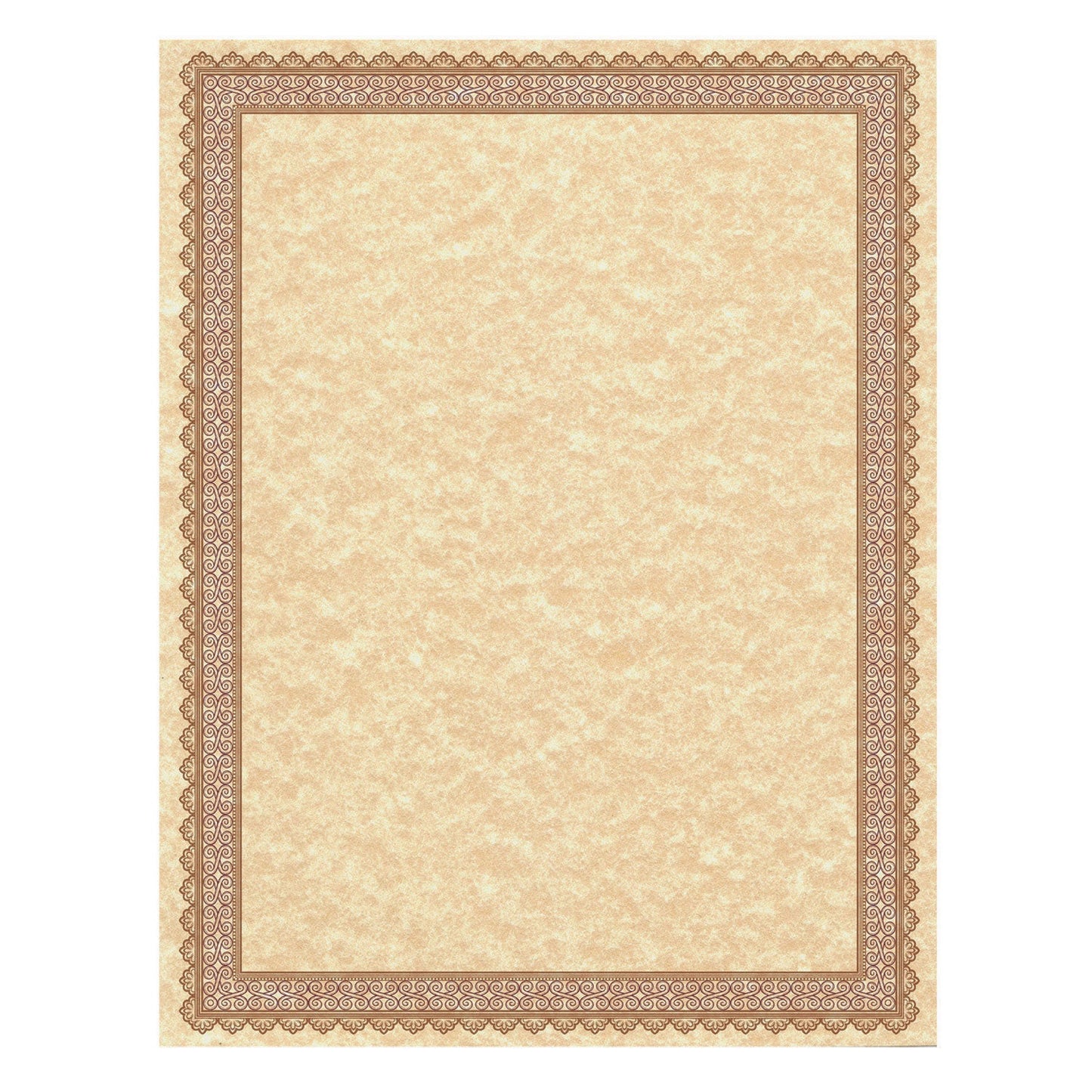 Southworth Parchment Certificates, Vintage, 8.5 x 11, Copper with Burgundy/Gold Foil Border, 50/Pack