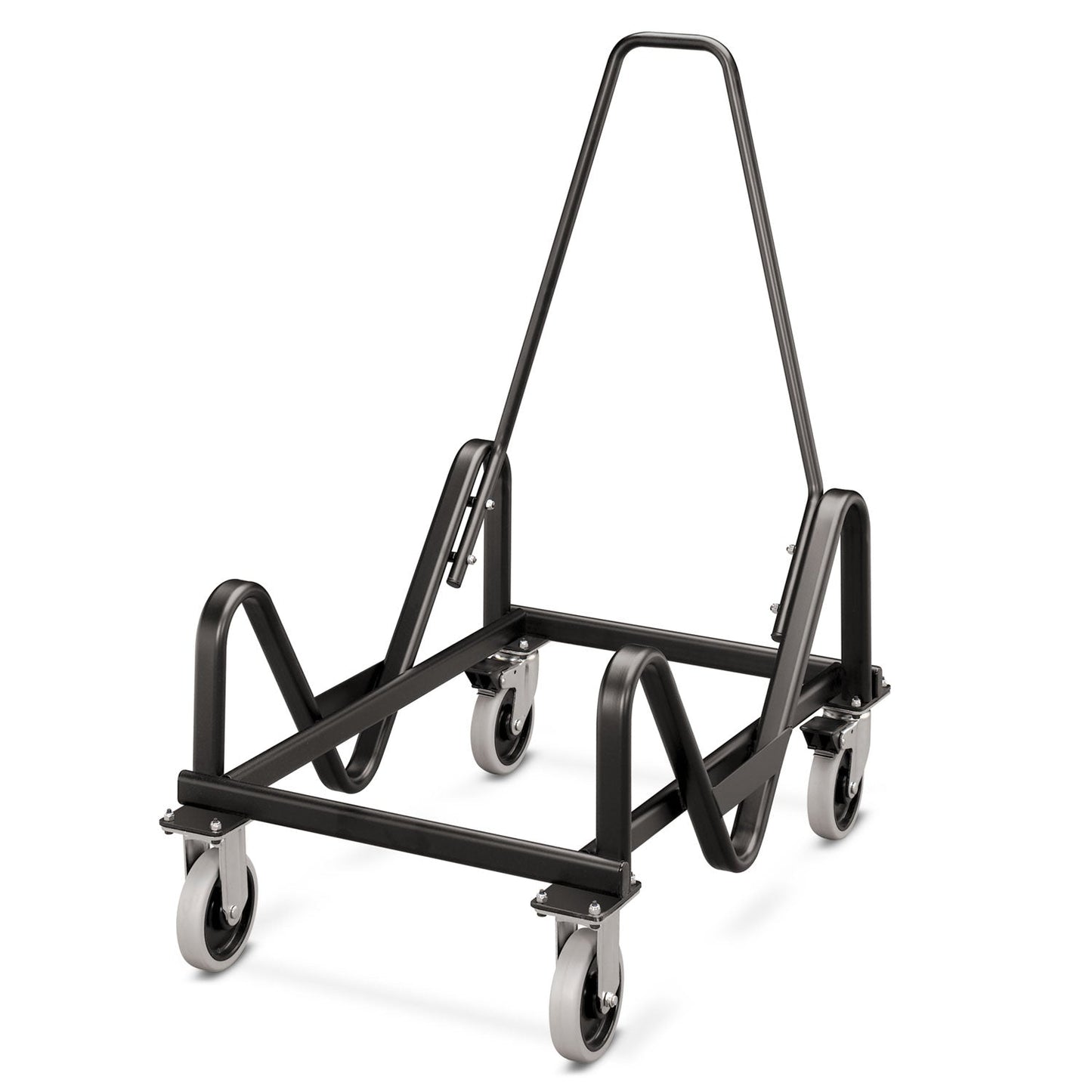 HON Olson Stacker Series Cart, Metal, 21.38" x 35.5" x 37", Black
