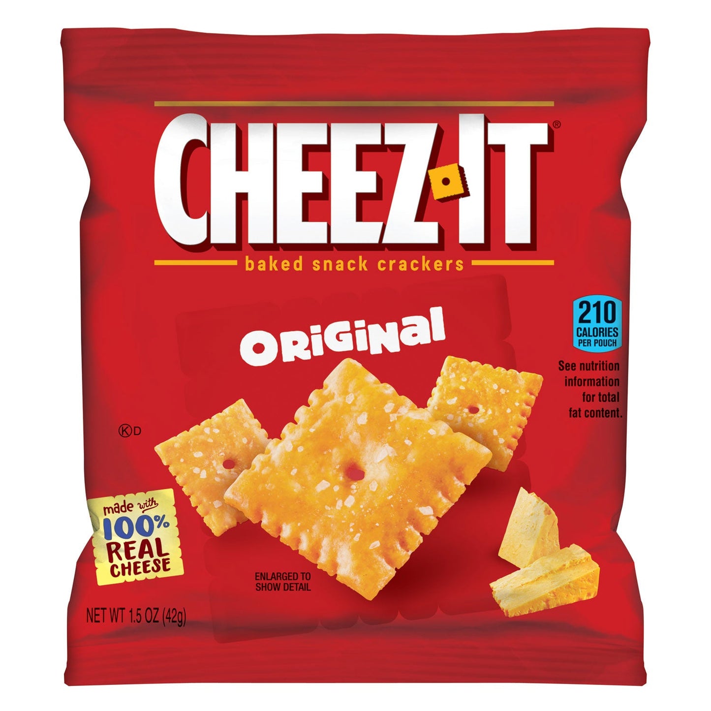 Sunshine Cheez-It Crackers, 1.5 oz Single-Serving Snack Pack, 8/Box