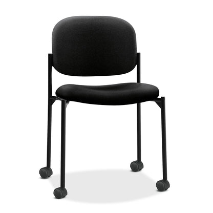 HON VL606 Stacking Guest Chair without Arms, Supports Up to 250 lb, Black