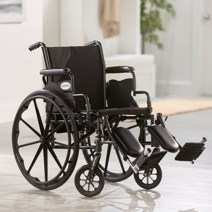McKesson Lightweight Wheelchair, 20-Inch Seat Width 146-K320DDA-ELR