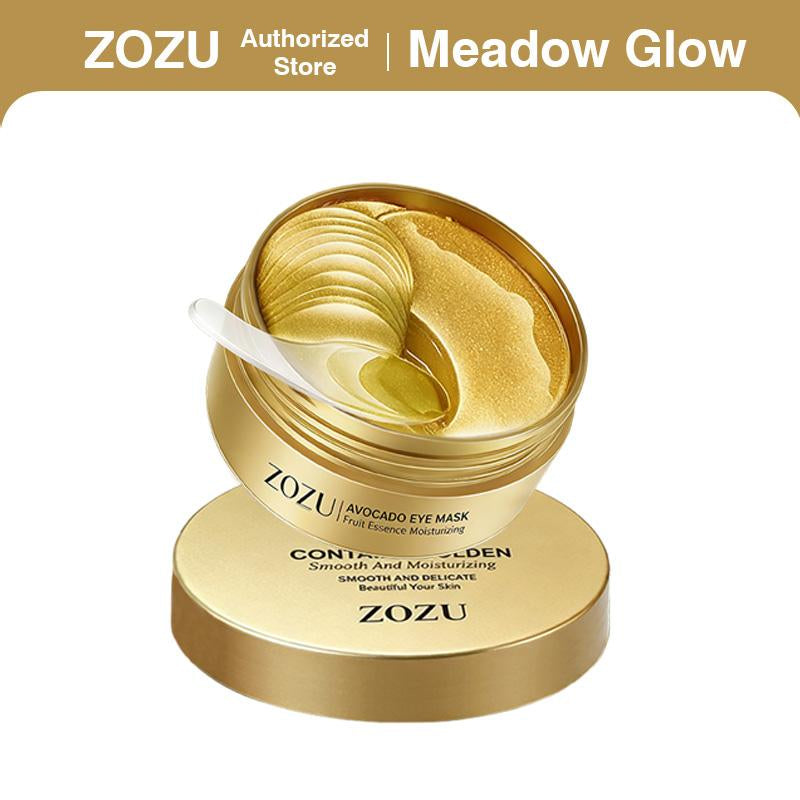 [ZOZU Authorized Store] Avocado & Gold Eye Mask Duo - Alternate Day and Night Use Eye Mask – Reduces Periocular Fine Lines & Eye Bag Care, Fades Dark Circles - Hydrating Moisturizing Skincare Product