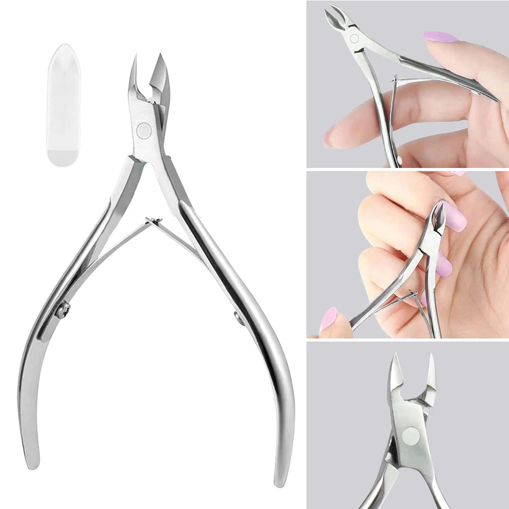 Professional Nail Cutter Nipper Scissors Stainless Steel Dead Skin Remover Pedicure Eagle Beak Pliers