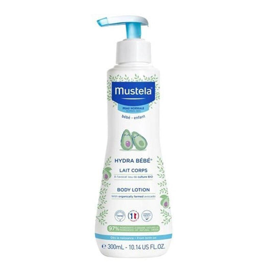 Mustela Hydra Bebe Baby Body Lotion 300ml - Gentle, Natural Moisturizer for Newborns & Babies