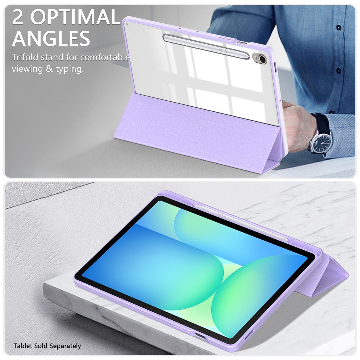 Samsung Galaxy Tab S10 FE Folio Case - Durable Lightweight Ergonomic Design | Venture Series