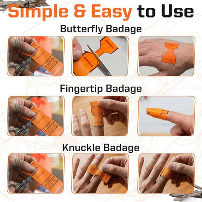 74 Pieces Ultimate EDC Trauma First Aid Kid - Ideal for Home, Car, Camping, Hiking, Backpacking and Outdoor - Travel with Emergency Supplies