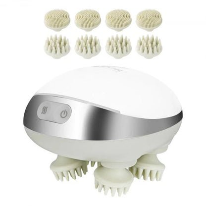 Rechargeable VEVOR Electric Scalp Massager with Heat - Waterproof Head Relaxation Tool