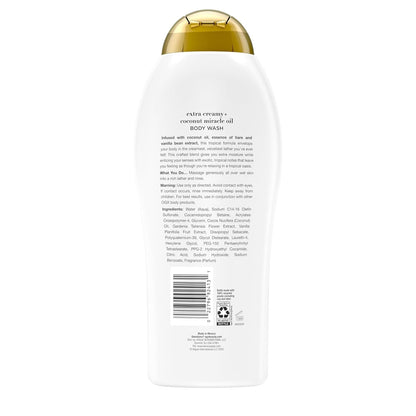 Indulge in Extra Creamy Coconut Miracle Oil Body Wash - Ultra Moisture, 19.5 Fl Oz