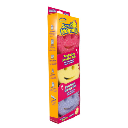 Scrub Mommy Non-Scratch Cleaning Sponges, 3 Count