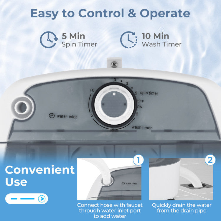 Semi-Automatic Mini Washer