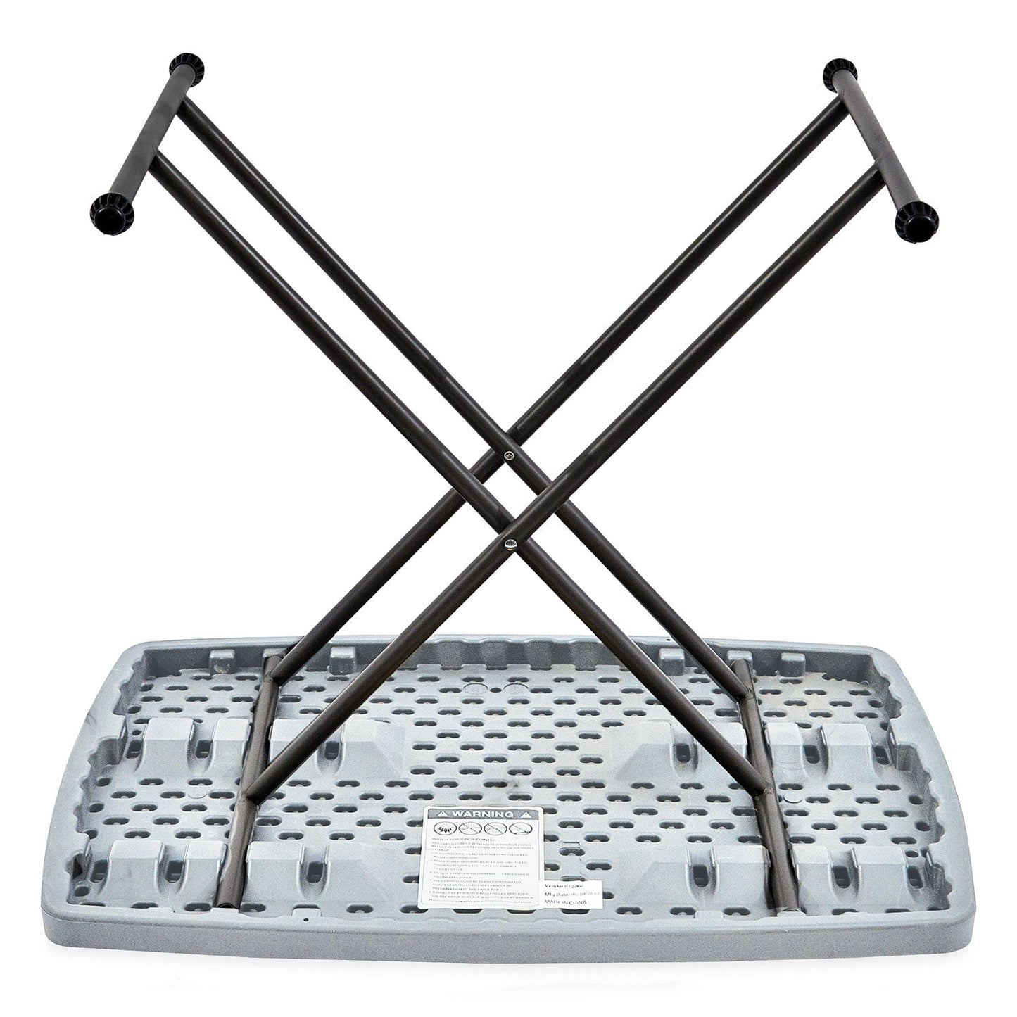 Iceberg IndestrucTable Classic Personal Folding Table, 30w x 20d x 25 to 28h, Charcoal