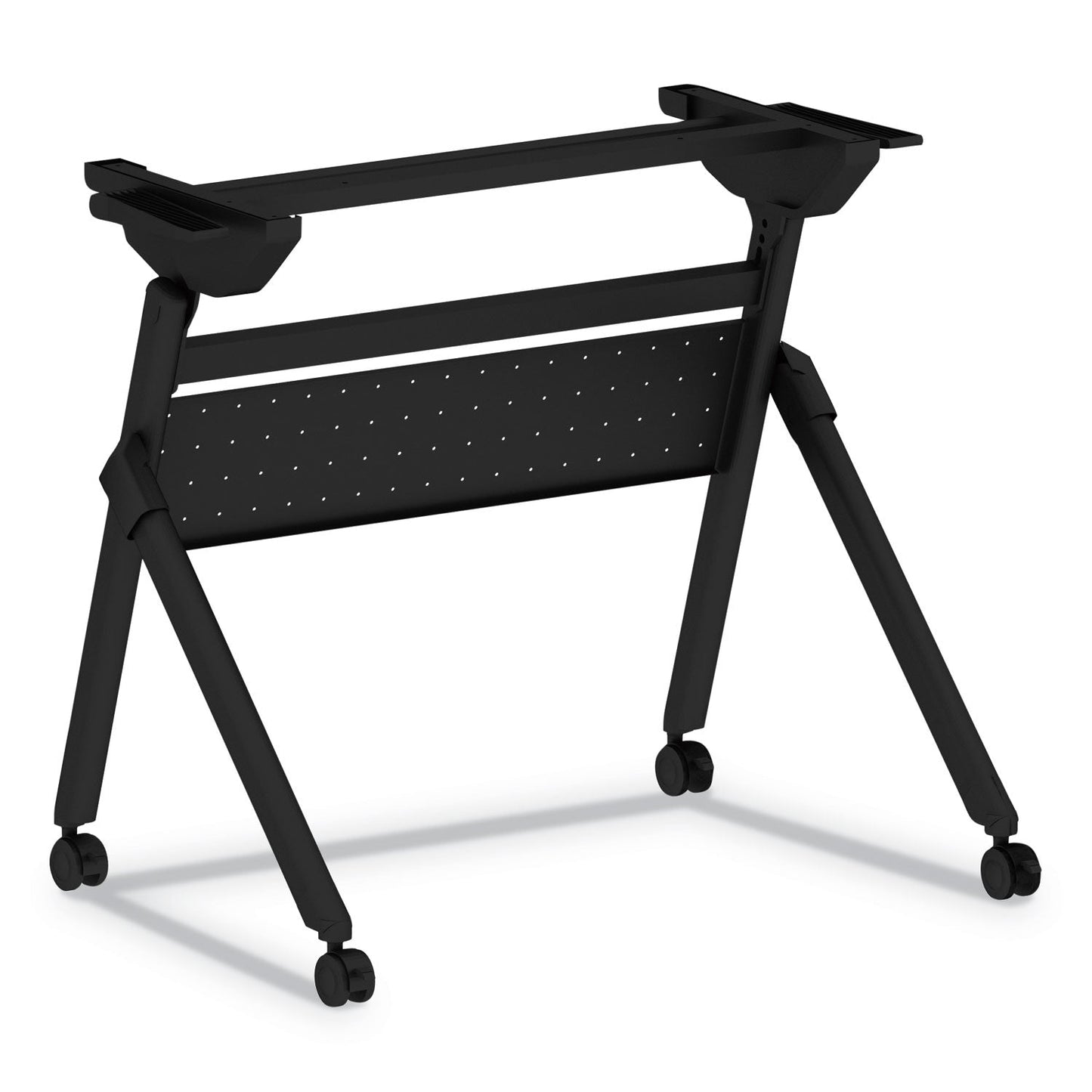 Alera Flip and Nest Table Base, 32.25w x 23.63d x 28.5h, Black