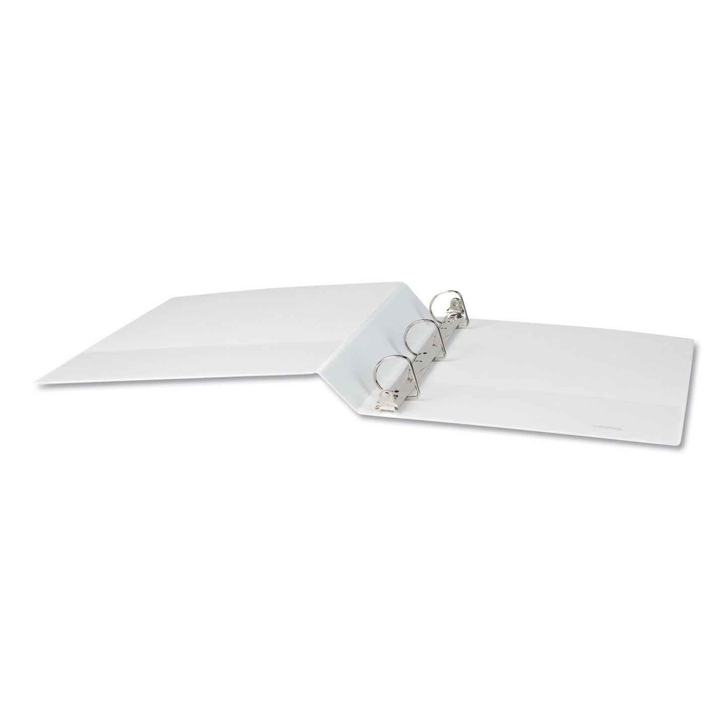 Universal Slant D-Ring View Binder, 3 Rings, 1.5" Capacity, 11 x 8.5, White