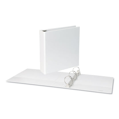 Universal Slant D-Ring View Binder, 3 Rings, 2" Capacity, 11 x 8.5, White