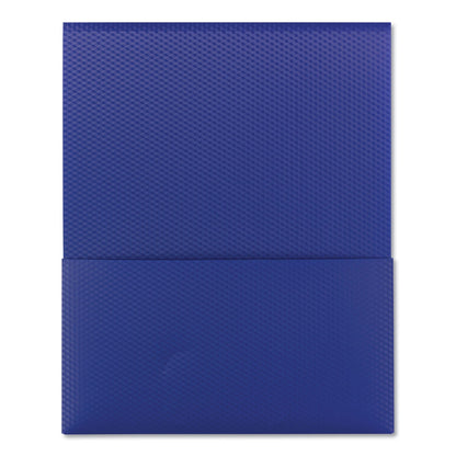 Smead Organized Up Poly Stackit Folders, 11 x 8.5, Dark Blue/Dark Blue, 5/Pack
