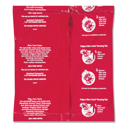 Folgers Coffee Filter Packs, Special Roast, 0.8 oz, 40/Carton