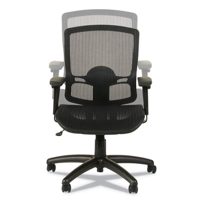 Alera Etros Series Suspension Mesh Mid-Back Synchro Tilt Chair, Supports Up to 275 lb, 15.74" to 19.68" Seat Height, Black