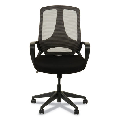 Alera MB Series Mesh Mid-Back Office Chair, Supports Up to 275 lb, 18.11" to 21.65" Seat Height, Black