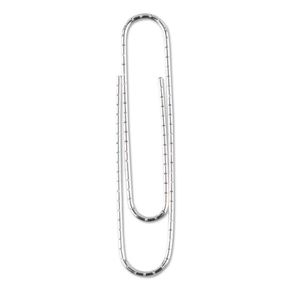Universal Paper Clips, Jumbo, Nonskid, Silver, 100 Clips/Box, 10 Boxes/Pack