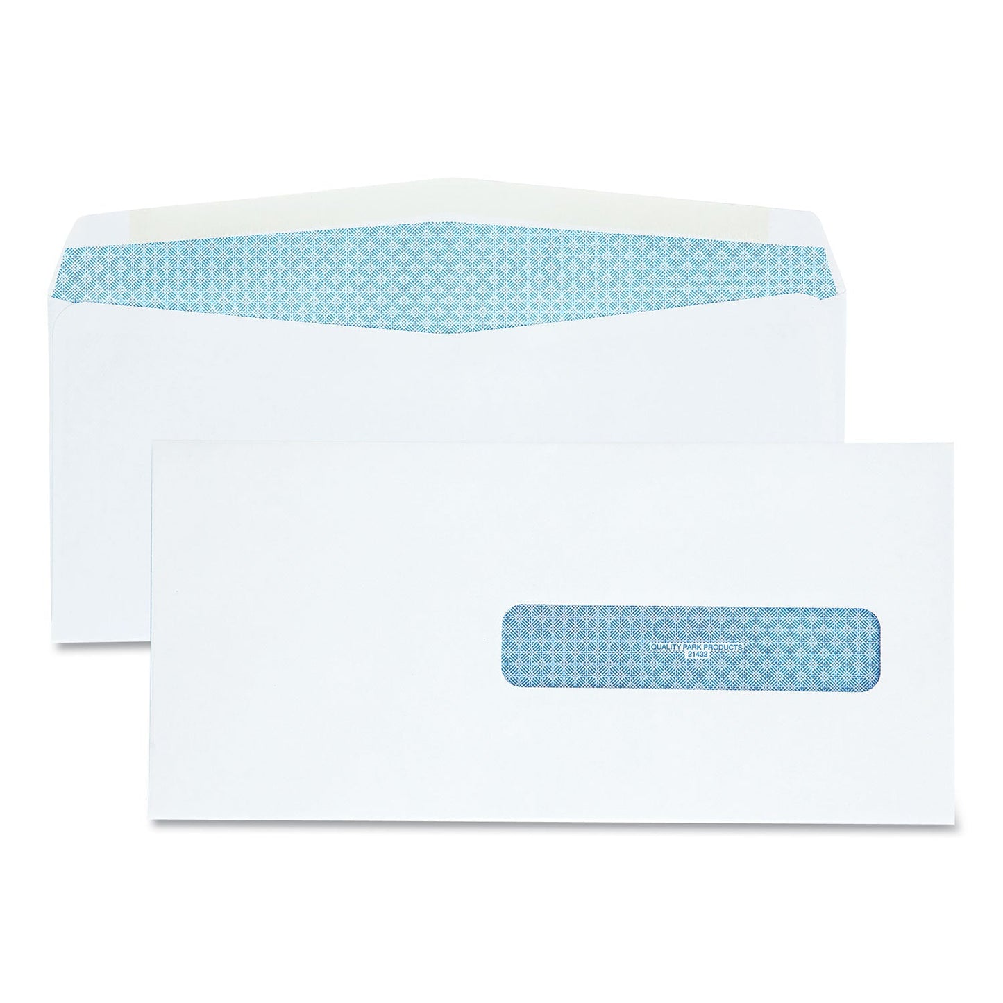 Quality Park Security Tinted Insurance Claim Form Envelope, Address Window, Commercial Flap, Gummed Closure, 4.5 x 9.5, White, 500/Box
