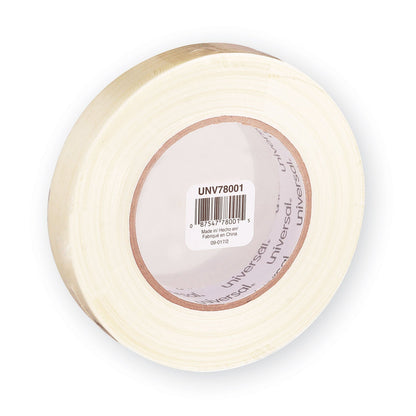 Universal 190# Medium Grade Filament Tape, 3" Core, 24 mm x 54.8 m, Clear