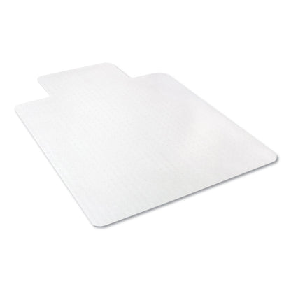 deflecto EconoMat Occasional Use Chair Mat, Low Pile Carpet, Roll, 36 x 48, Lipped, Clear