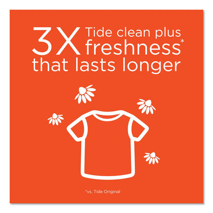 Tide Plus Febreze Liquid Laundry Detergent, Spring and Renewal, 92 oz Bottle