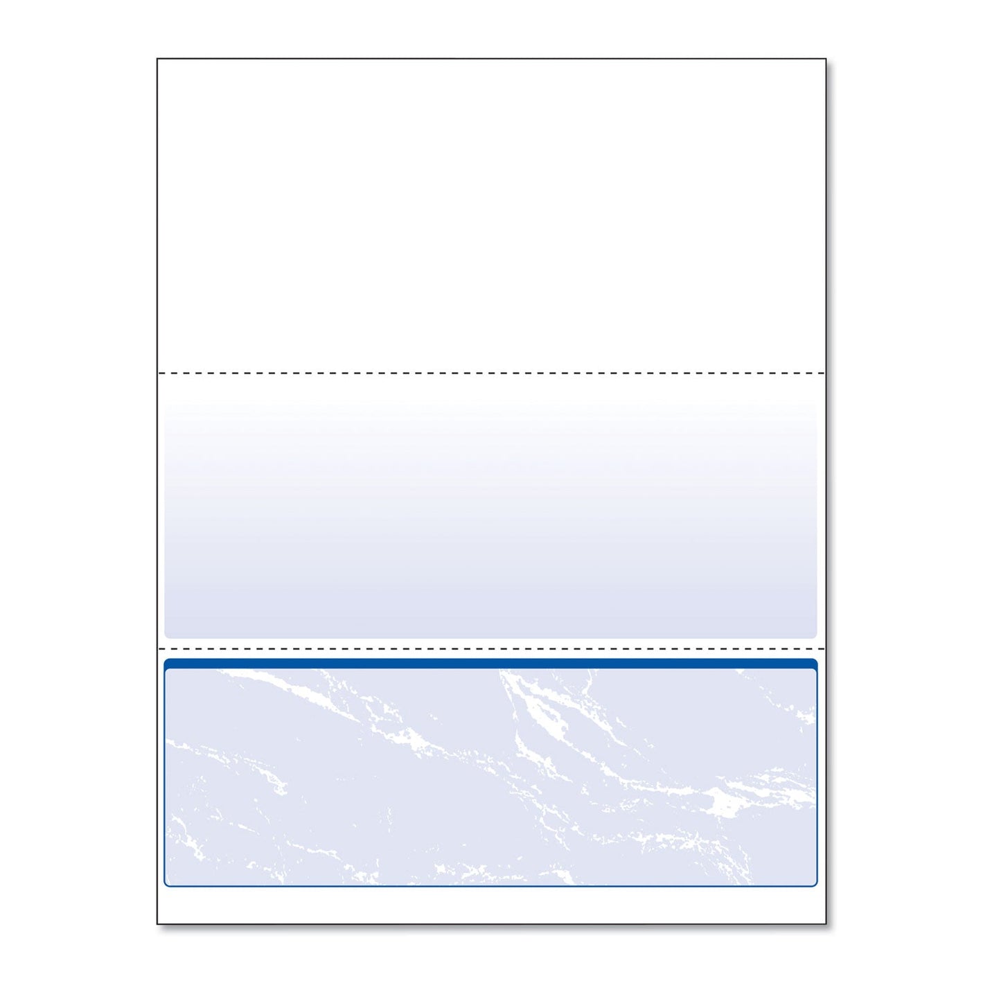 DocuGard Standard Security Check, 11 Features, 8.5 x 11, Blue Marble Bottom, 500/Ream