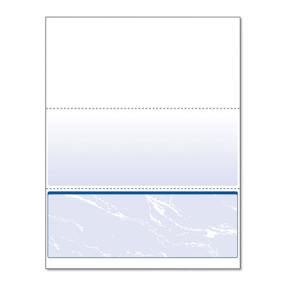 DocuGard Standard Security Check, 11 Features, 8.5 x 11, Blue Marble Bottom, 500/Ream