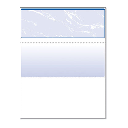 DocuGard Security Business Checks, 11 Features, 8.5 x 11, Blue Marble Top, 500/Ream