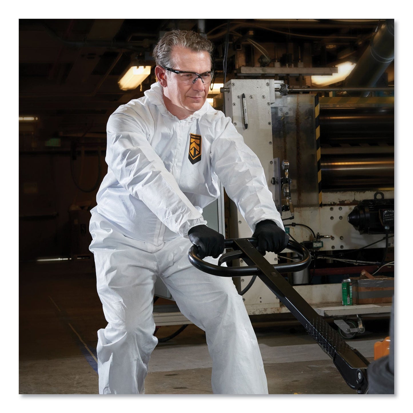KleenGuard A40 Elastic-Cuff, Ankle, Hood and Boot Coveralls, 2X-Large, White, 25/Carton