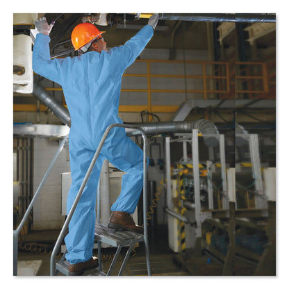 KleenGuard A65 Zipper Front Flame Resistant Coveralls, 2X-Large, Blue, 25/Carton