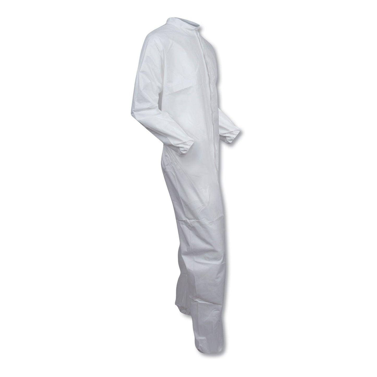 KleenGuard A30 Breathable Particle Protection Coveralls, Large, White, 25/Carton