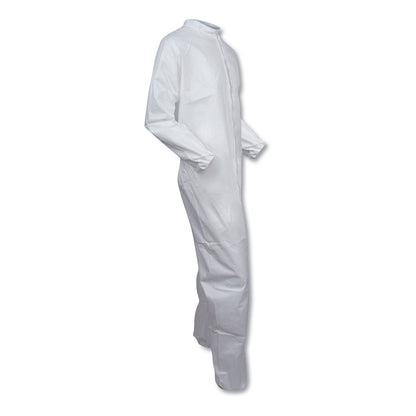 KleenGuard A30 Breathable Particle Protection Coveralls, Large, White, 25/Carton