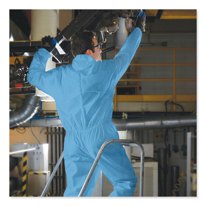 KleenGuard A20 Breathable Particle Protection Coveralls, X-Large, Blue, 24/Carton