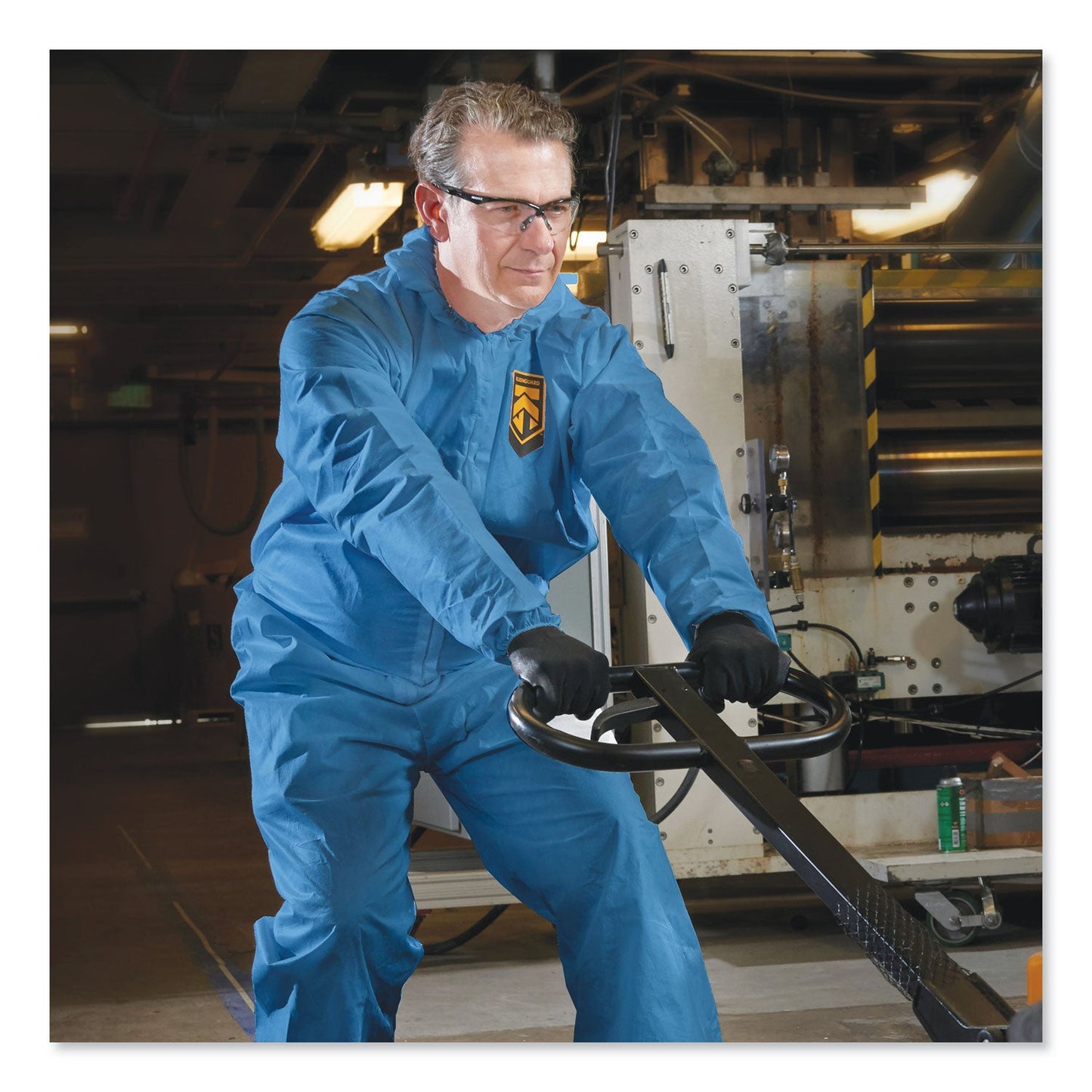 KleenGuard A20 Elastic Back Wrist/Ankle, Hood/Boots Coveralls, 4X-Large, Blue, 20/Carton
