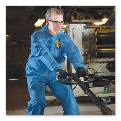 KleenGuard A60 Blood and Chemical Splash Protection Coveralls, X-Large, Blue, 24/Carton